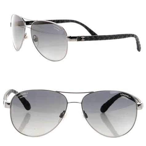 chanel black aviator polarised sunglasses|chanel aviator sunglasses nordstrom.